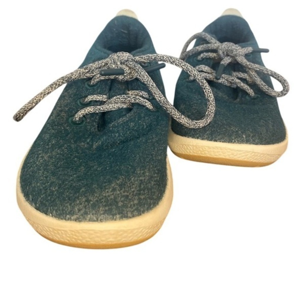 ALLBIRDS‎ Womens Wool Runner Mizzle Aurora Cream Sole SZ 8 Pacific Teal Green
